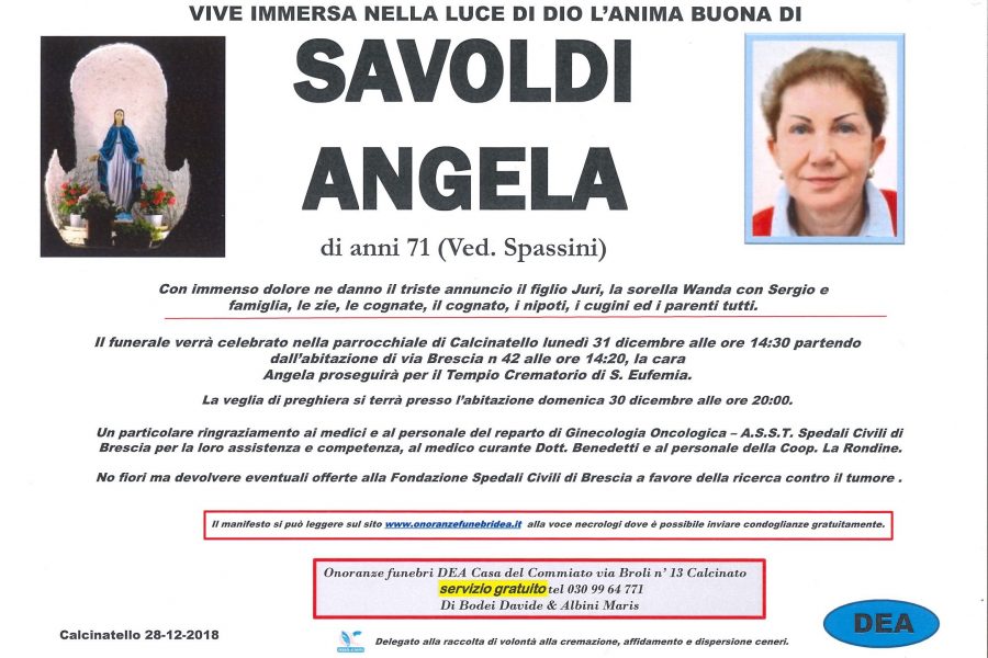 Angela savoldi